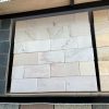 Đá mài bóng trắng sữa 10x20 ốp tường trang trí