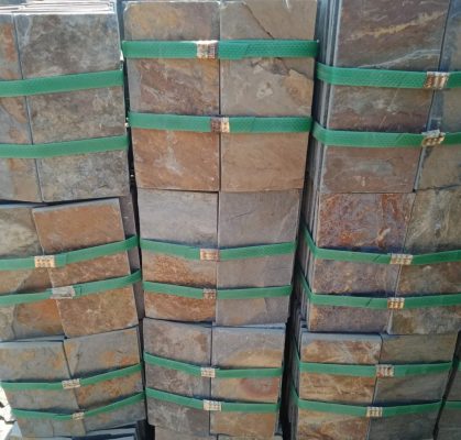 đá bó vàng rỉ sét 10x20 đá bó vàng rỉ sét 10x20