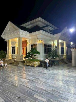 Đá sọc dưa lát sân mài hone 30x60