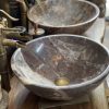 Lavabo nâu socola