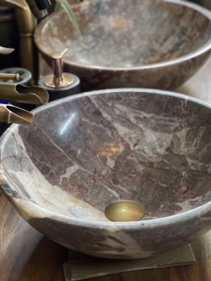 Lavabo nâu socola