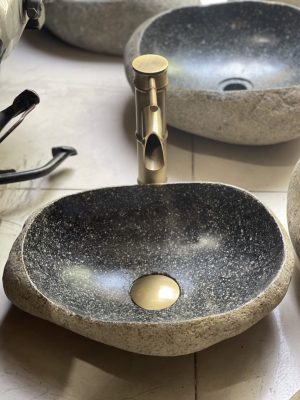 lavabo đá cuội tự nhiên