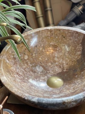 lavabo đá tự nhiên vàng đất