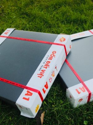 gạch tầu đất việt tráng men ghi
