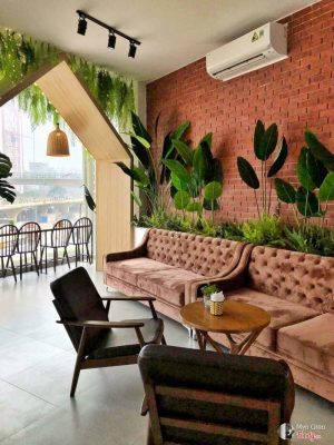 Gạch giả cổ đỏ cháy 